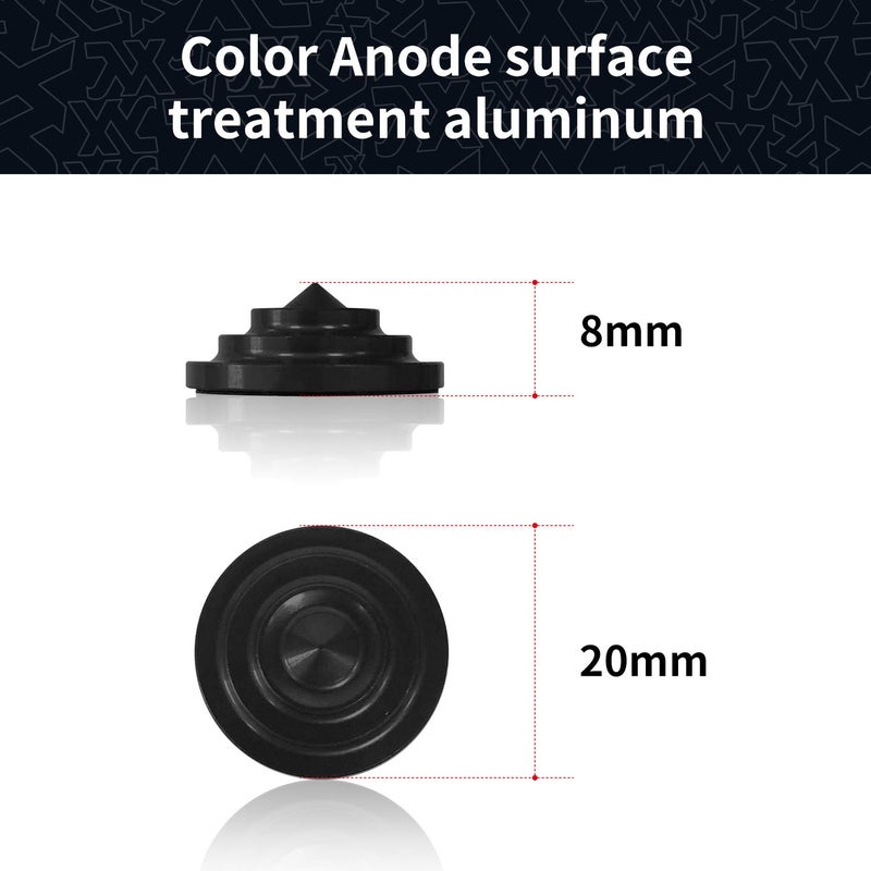 XCMAN 4 Layer-Cone Studs 7.87 Inch Dia Aluminum Snowboard Stomp Pad - 9pcs - Image 3